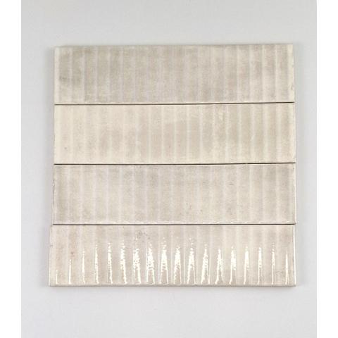 SAMPLE Terravito Sileno Voor wandtegel - 30x7.5cm - 8mm - ribbel - Ivoor SW1221537