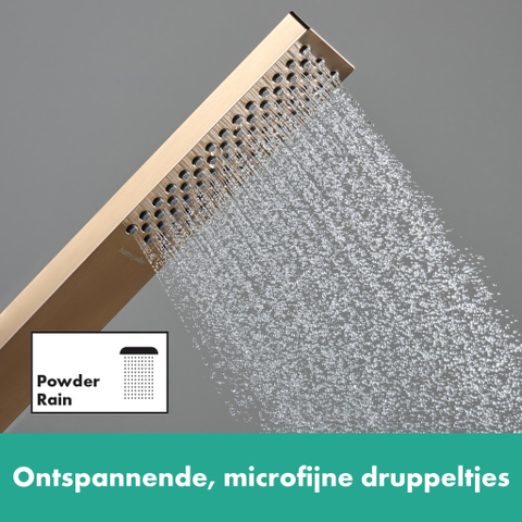 Hansgrohe Pulsify e Staaf - handdouche 100 - 1jet - ecosmart+ - geborsteld brons SW918167