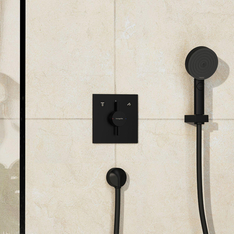 Hansgrohe DuoTurn E Inbouw mengkraan - voor 2 functies - mat zwart SW918753