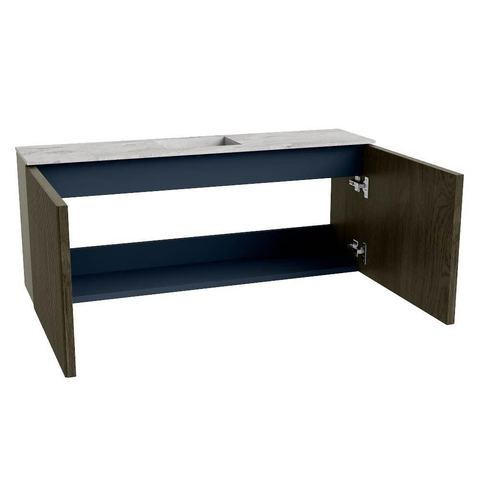Mondiaz JOYA-DLUX 100cm toiletmeubel - kleur Shadow - Wastafel FAYE positie Midden 1 kraangat kleur Glace. SW1422776