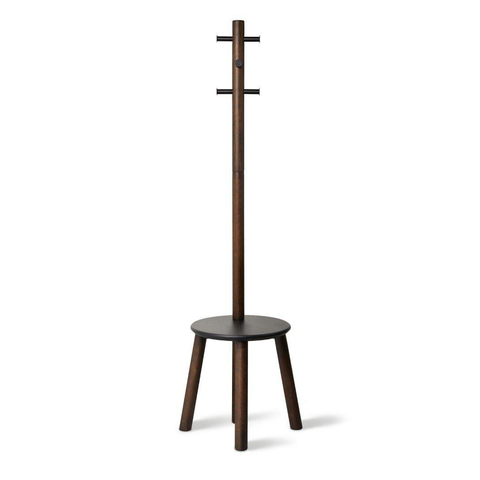 Umbra Pillar handdoekrek 50x50x165cm Rubberhout Zwart walnoot SHOWROOMMODEL SHOW25600
