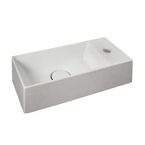 Xenz Rosa lave-mains - 20x20x11cm - céramique - 1 trou robinet - sans bonde - blanc brillant SW379479