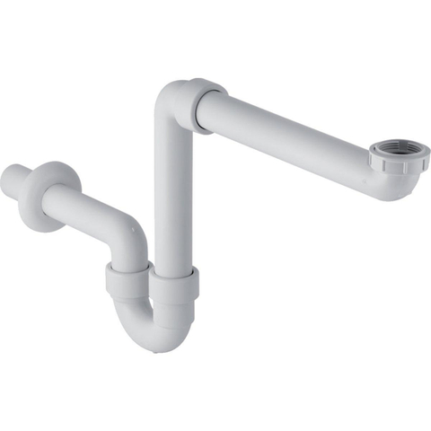 Geberit meubelsifon - 1 1/2 - 40mm+verloopring 11/2 11/4 - wit 0700465