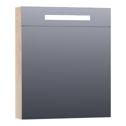 BRAUER Promise Deluxe armoire de toilette – 59 x 70 x 15 cm – LED directe – ouverture à droite – Forest Wheat SW371686