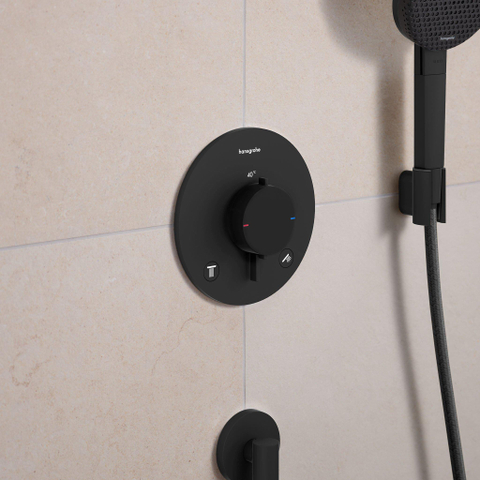 Hansgrohe Ecostat comfort s Inbouw - thermostaat - 2 functies - mat zwart SW1245322