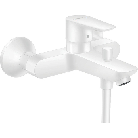 Hansgrohe Talis e Badkraan - met omstel - met koppelingen - thermostaat - mat wit SW358790