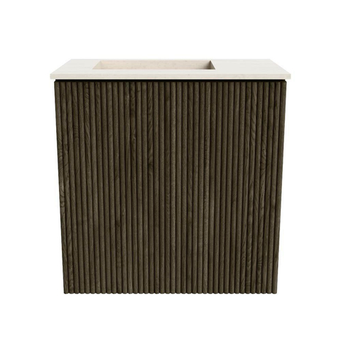 Mondiaz JOYA-DLUX 40cm toiletmeubel - kleur Shadow - Wastafel FAYE positie Links 1 kraangat kleur Meli. SW1424852