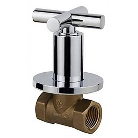 Aloni Cross Hoekstopkraan - 1/2x1/2 - inbouw - chroom SW1584928