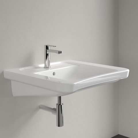 Villeroy & Boch Vicare Omnia Architectura Vita wastafel - 65x54.5cm - met kraangat en overloop CeramicPlus - White Alpine (glans wit) 0100907