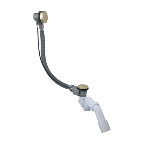 Fortifura Calvi badafvoercombinatie - met draaibediening - PVD - geborsteld messing (goud) SW696226