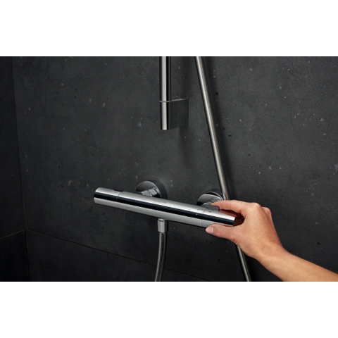 Hansgrohe Ecostat Fine opbouw douchethermostaat met temperatuurbegrenzer chroom SW1152216