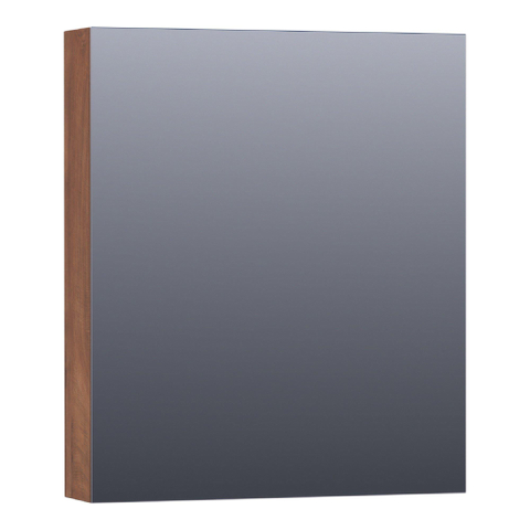 BRAUER Impress armoire de toilette – 59 x 70 x 15 cm – ouverture à droite, porte-miroir double face – Forest Cacao SW393028