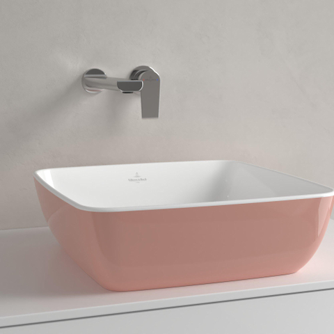 Villeroy & Boch Artis opzet wastafel 41cm zonder kraangat c-plus powder SHOWROOMMODEL SHOW24488
