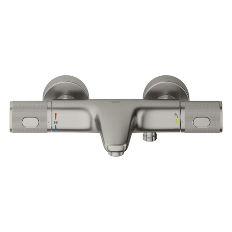 GROHE Grohtherm 1000 Performance badthermostaat - met koppelingen - supersteel (rvs) SW1477579