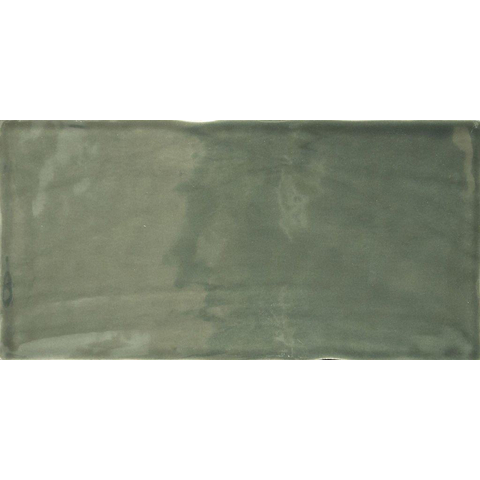 Baldocer Ceramica Atmosphere wandtegel - 12.5x25cm - 8.5mm - Rechthoek - Groen Glans SW679820