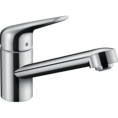 Hansgrohe Focus m42 M4221-H100 1-gats keukenkraan - coolstart EcoClick - met 360° draaibare uitloop - hoogglans chroom SW241706