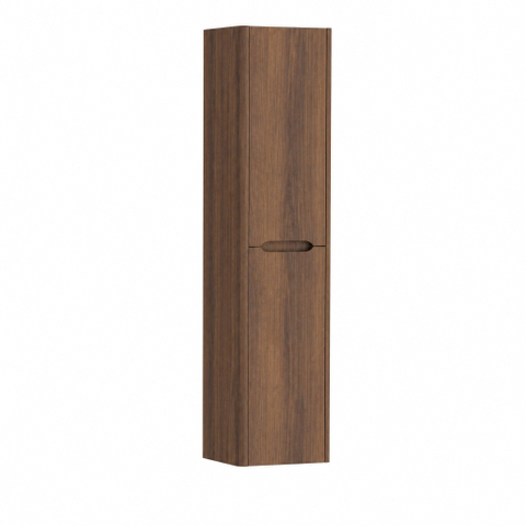 H&R badmeubelen Juice Hoge Kast - 40x35x170cm - met ronde hoeken - 2 deuren - linksdraaiend - dark oak SW875797