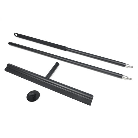 Saniclass Dual Vloerwisser - inclusief haak - mat zwart SHOW23949 SHOW23949