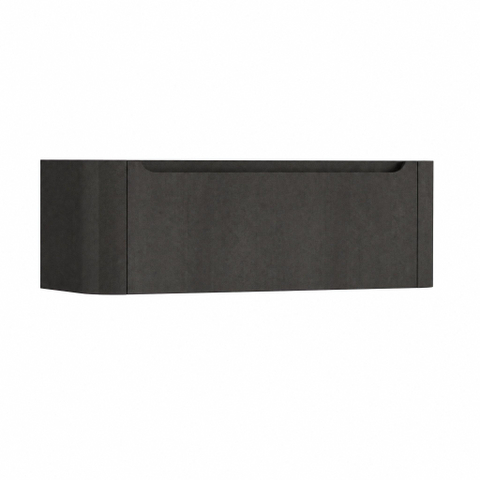 H&R Badmeubelen Juice Wastafelonderkast - 120x45x40cm - afgeronde hoeken - 1 lade - geïntegreerde greep - basalt SW1259285