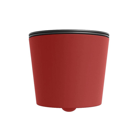 Mondiaz LAVIE hangtoilet – spoelrandloos – 36 x 53 cm – met softclose zitting – Fire (rood), zitting Dark grey (grijs) SW1208600