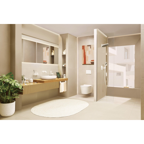 Hansgrohe Tecturis s Eengreeps wastafelkraan - inbouw - voor wandmontage - met uitloop 16 - 5 cm - wit SW918741
