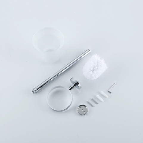 Fortifura Calvi Toiletborstelhouder - rond - hoogglans chroom SW639924