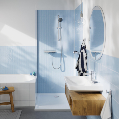 GROHE Grohtherm 2000 Robinet de douche thermostatique avec connexions chrome 0102535