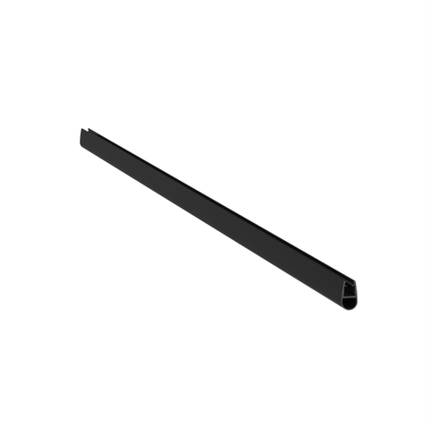 Marenza Universo joint bulle/joint d'étanchéité/barrière d'eau - universel - 200cm raccourcissable - pour verre 6mm - noir mat SW1127343