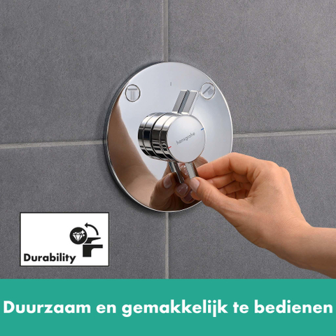 Hansgrohe DuoTurn S Inbouw mengkraan - voor 2 functies - hoogglans chroom SW918682