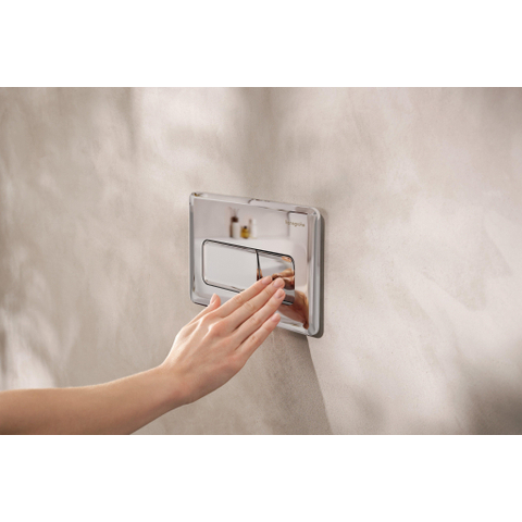 Hansgrohe IFrame Original Q Drukplaatvoor - dualflush - chroom SW1406571
