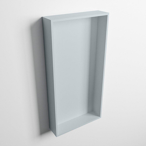 Mondiaz Easy nis 29.5x59.5x8cm - inbouw/opbouw - 1 open vak - Solid surface - Clay SW643665
