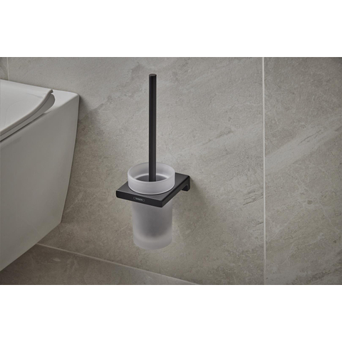 Hansgrohe AddStoris Q Closetborstelgarnituur - wandmontage - mat zwart SW651262