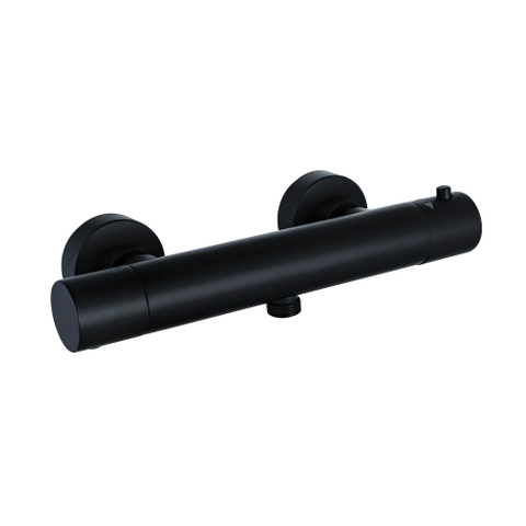 Fortifura Calvi douchekraan - met glijstangset - met staafhanddouche - metalen doucheslang - mat zwart SW811924