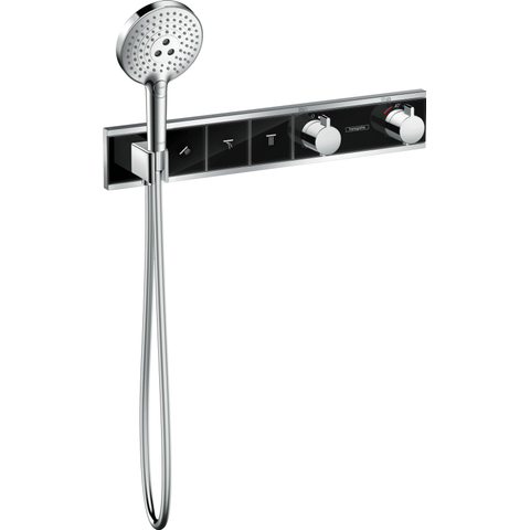Hansgrohe Rainselect Afbouwdeel - voor inbouw douchekraan - thermostatisch - voor 3 functies - met handdouchehouder - 52.7x90cm - thermostaat - hoogglans chroom SW157087