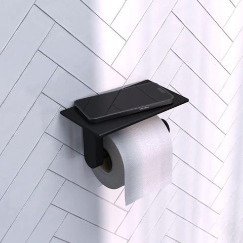 Brauer, Série, Porte-rouleau de toilette, 18cm - Noir mat SW1102573
