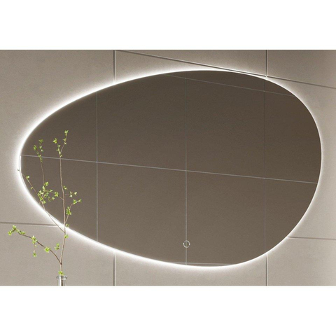 H&R Badmeubelen Organic 2.0 Spiegel - 140x85cm - links - dimbaar - LED - spiegelverwarming SW1208319