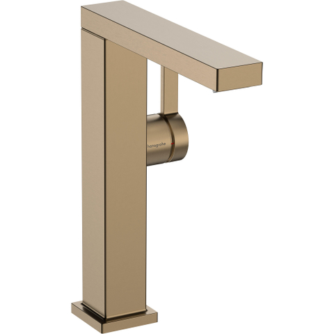 Hansgrohe Tecturis E Mitigeur lavabo - vidage clic-clac - bec pivotant 15.7 cm - bronze brossé SW918425