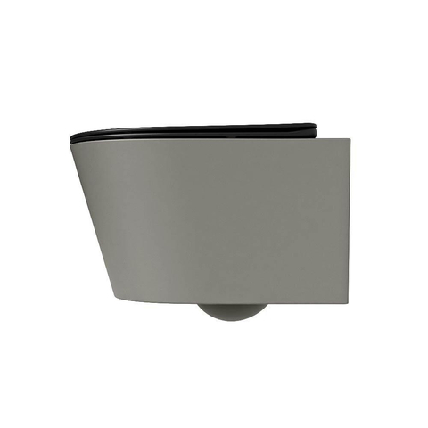 Mondiaz LAVIE WC suspendu – sans bride – 36 x 53 cm – avec abattant softclose – Smoke (brun clair), abattant Urban (noir) SW1208749