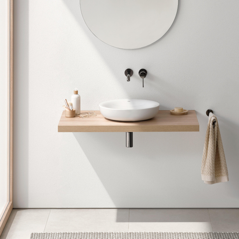 GROHE Essence New Robinet de lavabo encastré - bec 23cm - taille L - brushed hard graphite SW97513