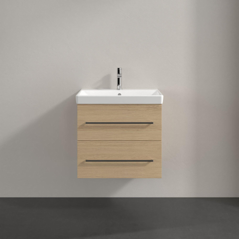 Villeroy & Boch Avento Wastafelonderkast - 2 uittrekladen - 576x514x484mm - Nordic Oak (hout) SW971884