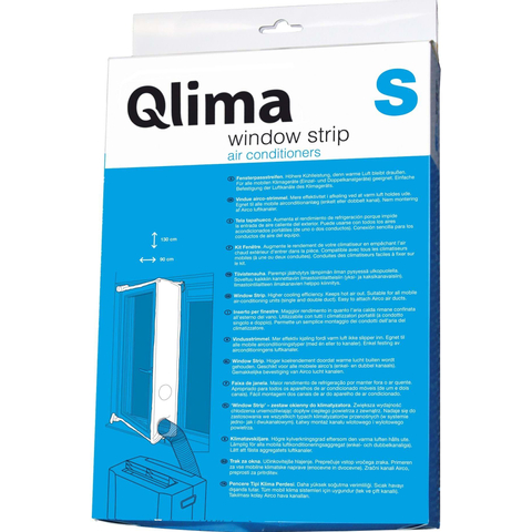 Qlima airco kit de montage fenêtre universel 130x90cm s blanc SW342672