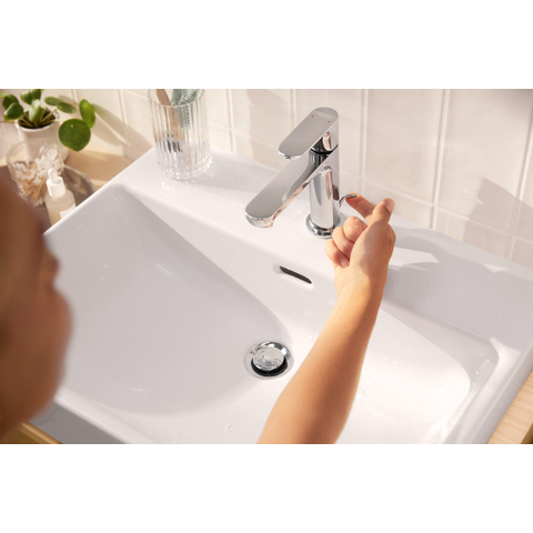Hansgrohe Rebris s Eengreeps wastafelmengkraan - 110 - coolstart - met PopUp - trekwaste - hoogglans chroom SW796439