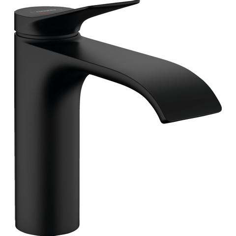 Hansgrohe VIVENIS Eengreeps wastafelmengkraan - 110 - coolstart - met PopUp - trekwaste - mat zwart SW699931