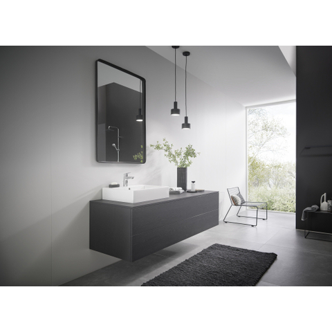 Hansgrohe Logis 1 greeps wastafelkraan - 100 met trekwaste - hoogglans chroom 0605647