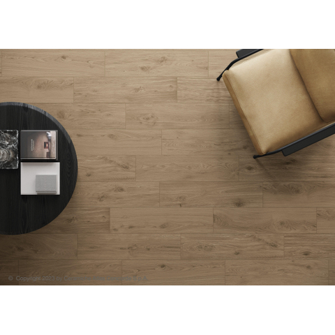 SAMPLE Terravito Flexaro Vloer- en wandtegel - 22,5x90cm - 8mm - gerectificeerd - (Bruin) SW1221480