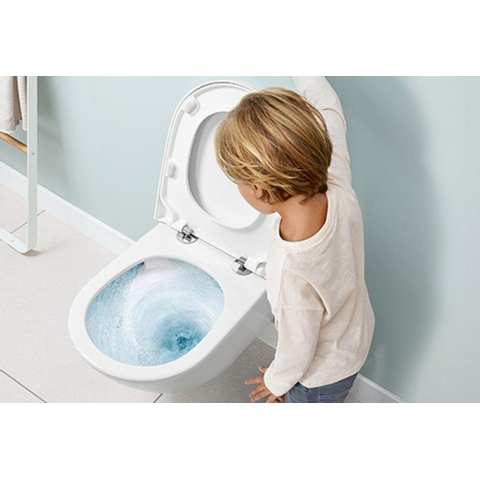 Villeroy & Boch Subway 3.0 WC suspendu - 56cm - cuvette profonde - twistflush - antibactérien - avec abattant Saniclass quickrelease et softclose - blanc alpin brillant SW1381763