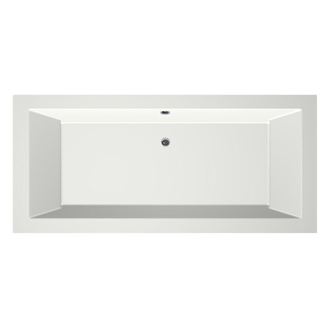 Xenz Society Baignoire duo - 175x80x53 - bonde centrale - acrylique - blanc mat SW103087