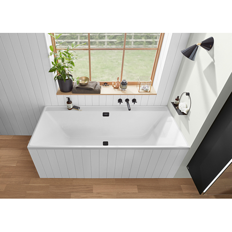 Villeroy & Boch Collaro bad rechthoek - 160x75cm - met badwaste - Stone White (mat wit) SW354257
