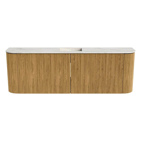 Mondiaz JOYA-DLUX 123.2cm toiletmeubel - ronding links en rechts kleur Oak - Wastafel FAYE positie Midden Zonder kraangat kleur Ostra. SW1422267