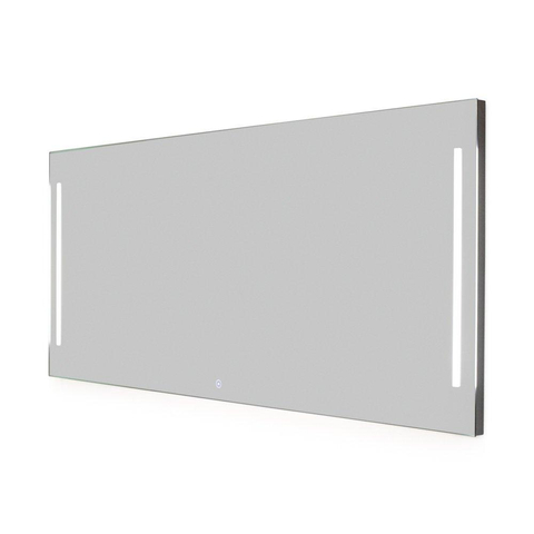 Saniclass spiegel Deline - 160x70cm - verlichting - aluminium SW278194